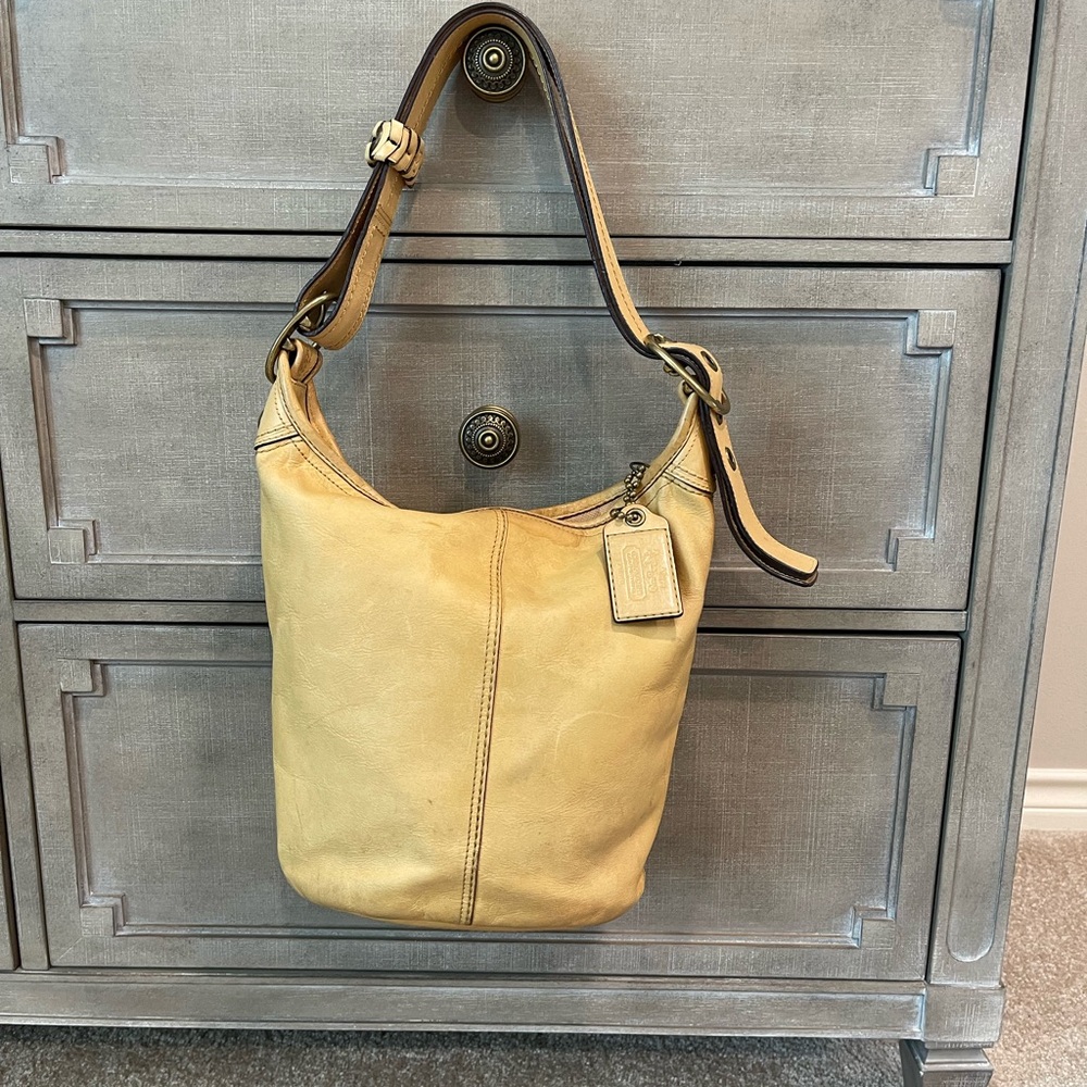 Vintage Coach Bleecker Leather Shoulder Bag/Duffle Bucket Bag